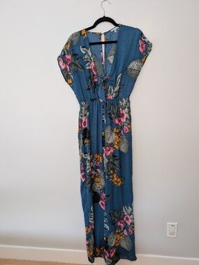 Adorable teal Charlotte Russe jumpsuit